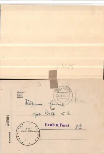 525975,Finanzamt Coburg Notabgabe Bescheid Grub am Forst