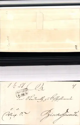 530058,Vorphila Brief 1835 Bautzen n. Bischofswerda Handstempel Stempel