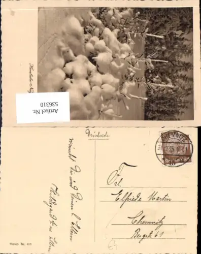 536310,Stempel Chemnitz nach Chemnitz 1935