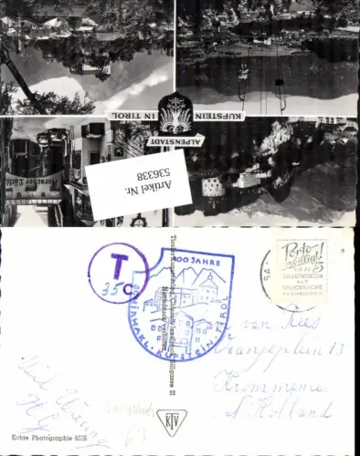 536338,Stempel Kufstein Tirol VW Käfer Krommenie Nachporto