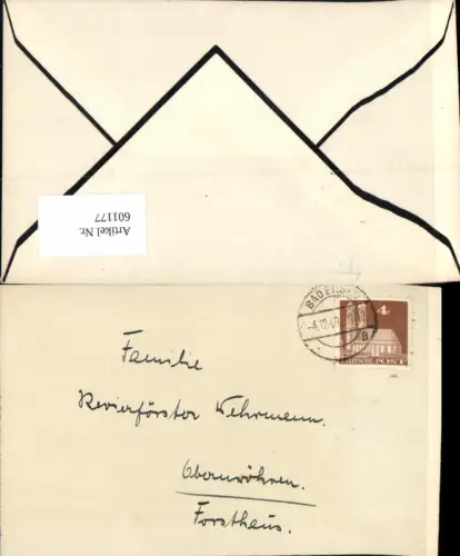 601177,Brief Briefkuvert Bad Eilsen n. Obernwöhren Stadthagen Schaumburg Lippe 1949