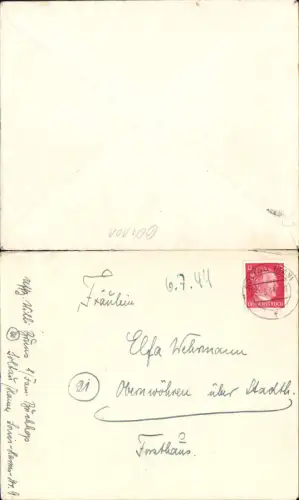 604101, 1944 Brief Soltau Hannover n. Obernwöhren Stadthagen Schaumburg Lippe