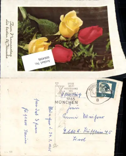 606498,Stempel München BPA n Ebbs Kufstein 1965