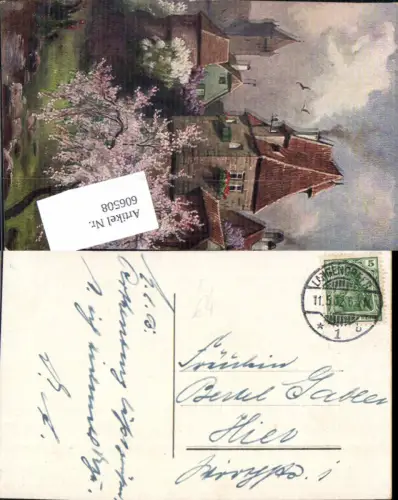 606508,Künstler Ak Stempel Langendreer Bochum