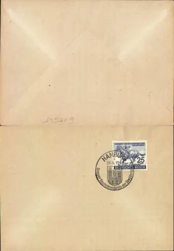 615675,Stempel Brief 1942 Hamburg