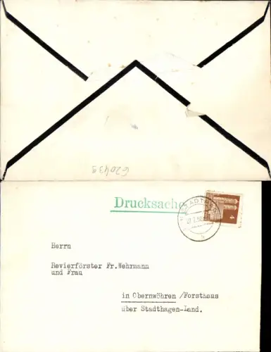 620439,Brief Stadthagen Obernwöhren Forsthaus Lippe Schaumburg
