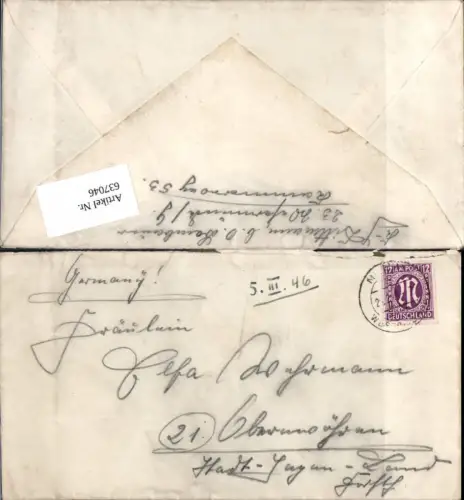 637046,Stempel Wesermünde Masum ? n. Obernwöhren Stadthagen