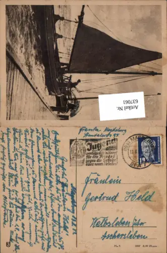 637061,Stempel Magdeburg n. Welbsleben Aschersleben Bördeland 1951
