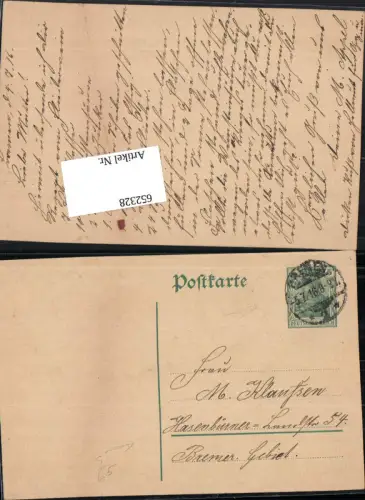 652328,Stempel Bremen n. Hasenbüren Bremer gebiet
