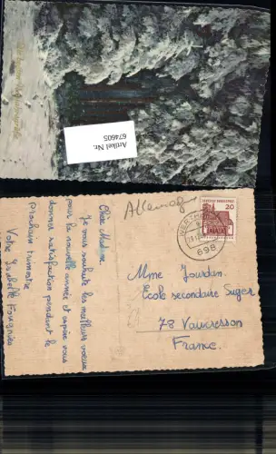 674605,Stempel Wertheim n. Voucresson Frankreich 1966