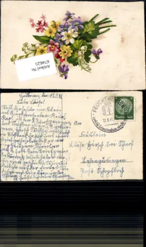 674625,Stempel Feuchtwangen n. Lehengütingen Schopfloch LK Ansbach 1941