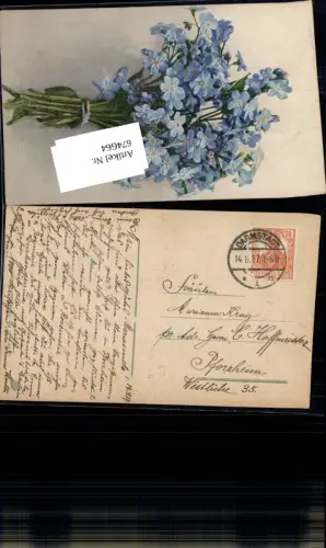 674664,Stempel Darmstadt n. Pforzheim 1917