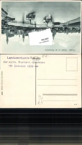 688740 Stempel Landesverbands Tagung d. sächs. Krankenk. Beamten Dresden 1932