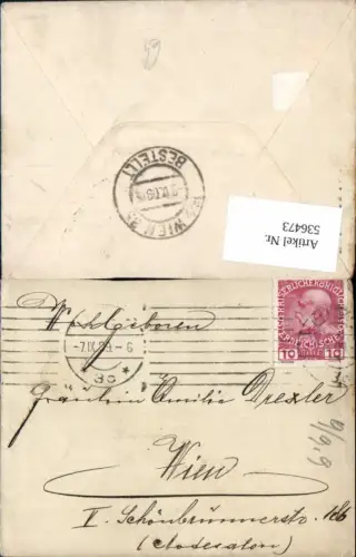 536473,Stempel Linz nach Wien Margareten