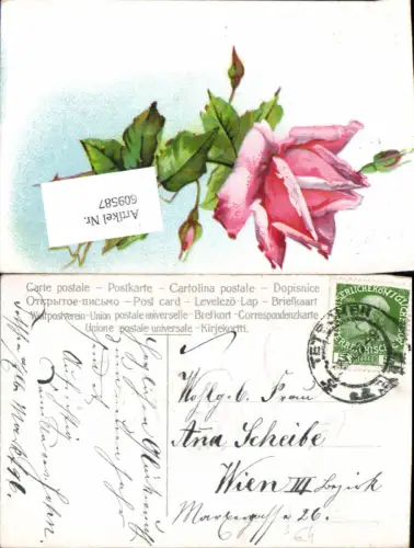 609587,Stempel Tetschen a.d. Elbe n. Wien Landstrasse