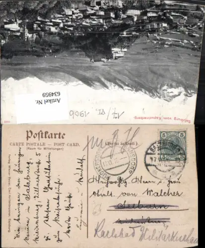 634959,Stempel Salzburg n. Karlsbad Rückersdorf Harmannsdorf 1906