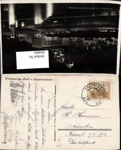 634961,Stempel Bahnpost Salzburg – Villach Zug 195 nach München
