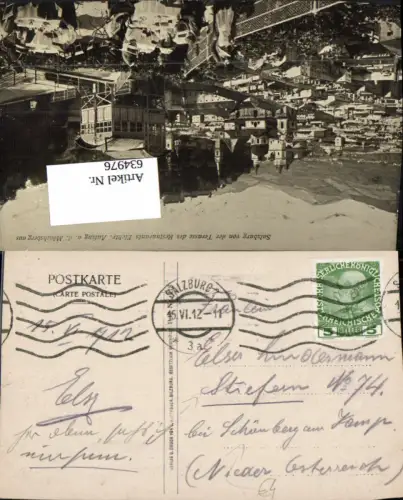 Stempel Salzburg Stiefern am Kamp Schönberg Terrasse Restaurant Mönchsberg