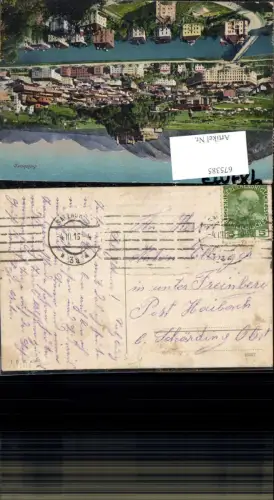 675385,Stempel Salzburg n. Haibach b. Schärding 1916