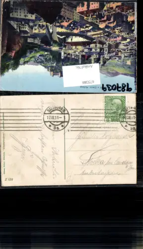 675386,Stempel Salzburg n. Stocka bei Landau an der Isar 1911