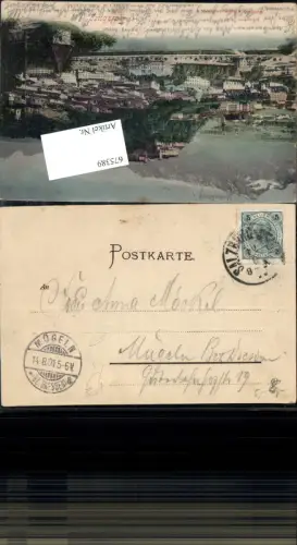 675389,Stempel Salzburg Stadt n. Mügeln Bez. Dresden 1901 Ankunftsstempel