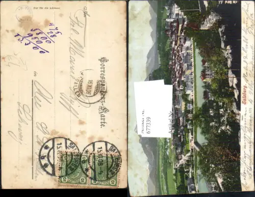 677339 Stempel Salzburg n. Au bei St. Gallen Schweiz