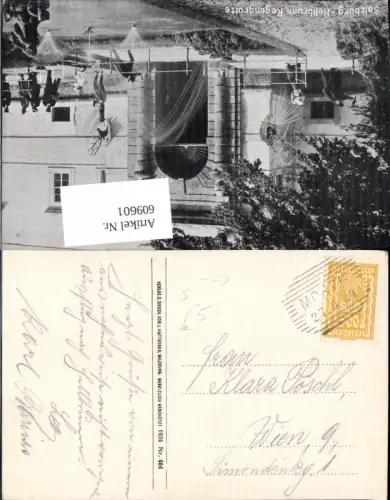 609601,Stempel Morzg Salzburg n. Wien Alsergrund 1924 Hellbrunn