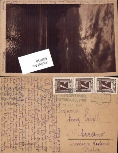 609610,Stempel Innsbruck Tiroler Herbstmesse Landwirtschaft Gewerbe Industrie 1925 n. Merano Meran
