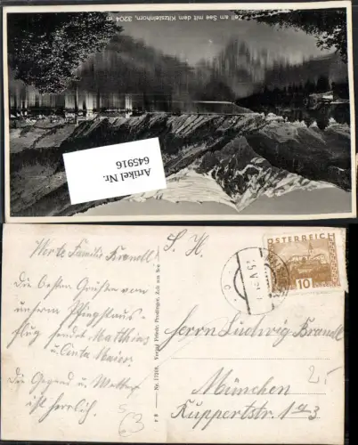 645916,Stempel Maishofen bei Zell am See nach München 1931