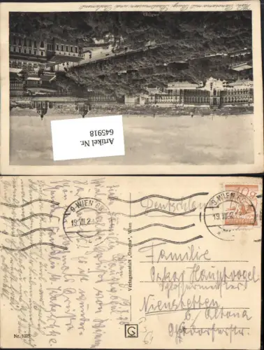 645918,Stempel Wien 66 nach Nienstedten Altona Hamburg 1928