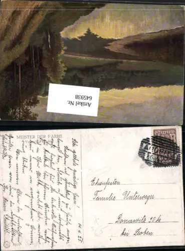 645938,Stempel Andritz bei Graz nach Donawitz bei Leoben 1925 Fluss Ufer