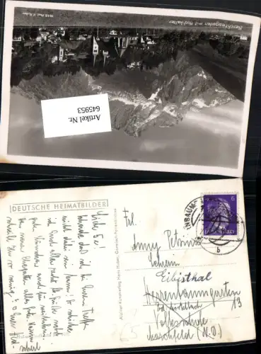 Stempel Irrläufer Großgmain n. Herrenbaumgarten Mistelbach n. Eibesthal 1942