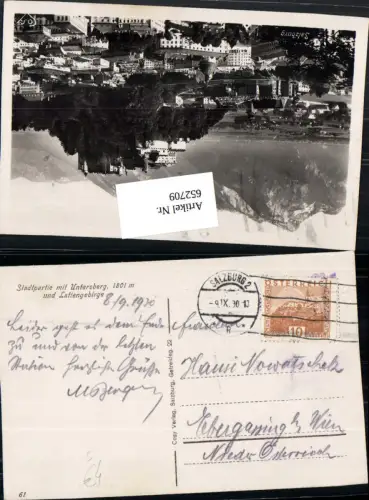 652709,Stempel Salzburg n. Ebergassing bei Wien