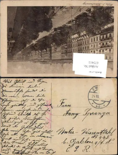 Stempel Wien n. Unter-Wiesenthal Jablonec nad Nisou Lučany nad Nisou