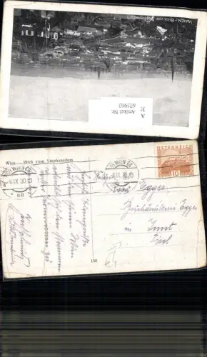 675903,Stempel Wien 66 n. Imst Buchdrucker Egger 1930
