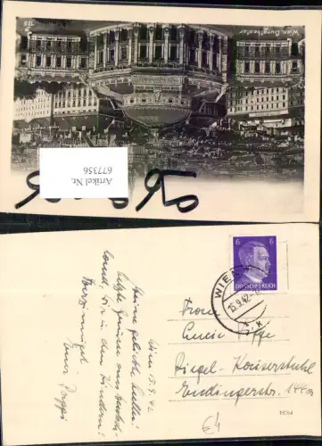 677356 Stempel Wien n. Riegel Kaiserstuhl 1942