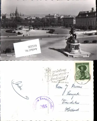615335,Stempel zeiche Energie Anleihen 1953 Anleihe n. Winschoten Holland