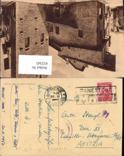 615343,Stempel Firenze Zensurstelle 718 n. Wien Fünfhaus