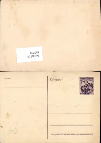 615358,Stempel Ganzsache Österreich 30 g