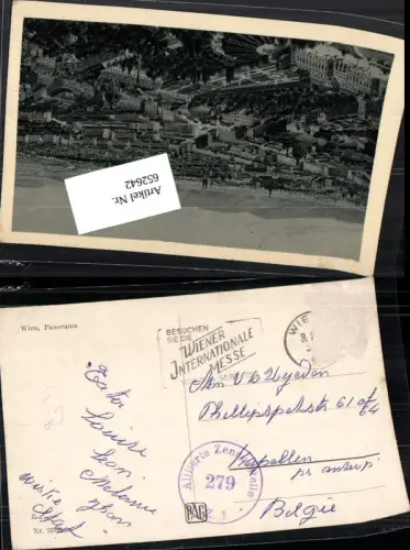 652642,Stempel Wien n. Kapellen Antwerpen Anvers