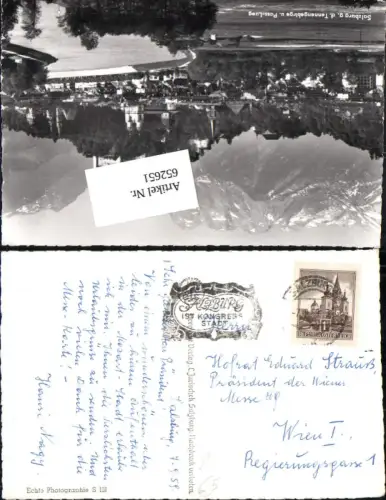 652651,Stempel Salzburg n. Wien Hofrat Eduard Strauß Präsident Wiener Messe