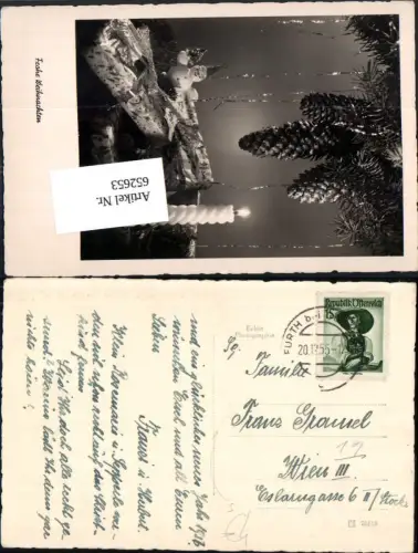 652653,Stempel Furth Göttweig n. Wien Landstraße Kerze Tannenzapfen