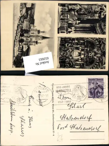 652663,Stempel Mariazell n. Statzendorf
