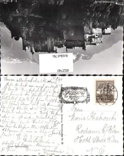 652743,Stempel Salzburg n. Rodaun Wien
