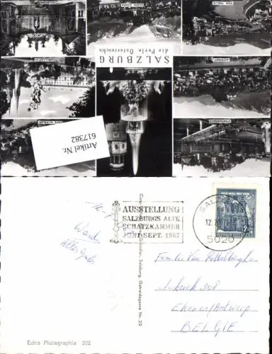 617382,Stempel Ausstellung Salzburg Alte Schatzkammer n. Erkeren Antwerpen