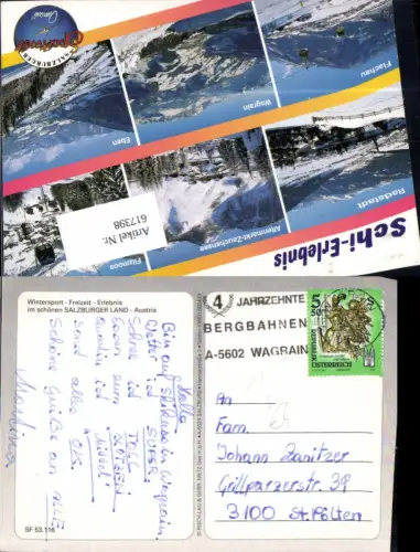 617398,Stempel Wagrain Bergbahnen n. St. Pölten