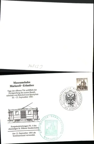 653896,Museumsbahn Mariazell Erlaufsee Stp. Briefmarken Sammlerverein Mariazell