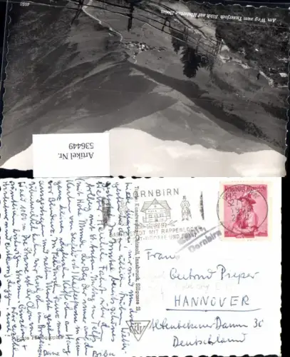 536449,Tux Hintertux Postablagestempel Postablage Ebnit Dornbirn Sobetzky E 14