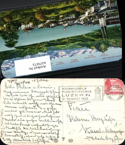 637073,Stempel Luzern n. Kassel Niederzwehren
