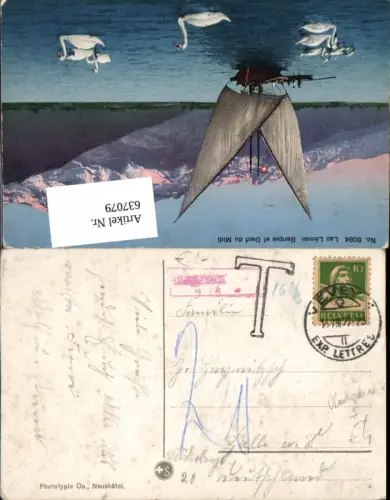 637079,Stempel Vevey Exp. Lettres Nachgebühr Vermerk n. Halle Saale
